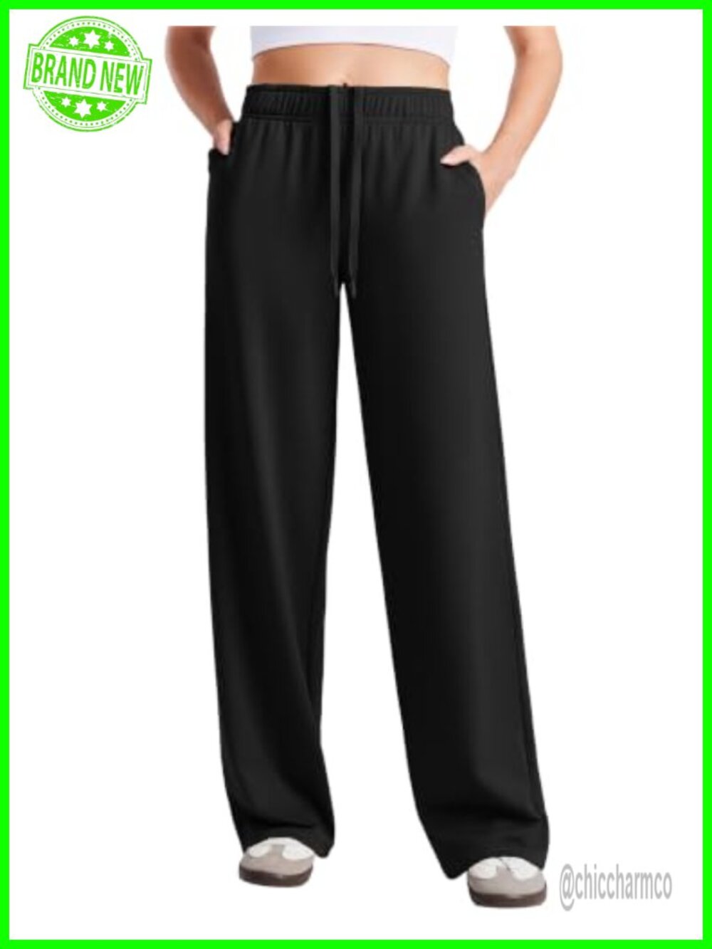 Wide Leg Sweatpants High Waisted Baggy Lounge Travel Pants